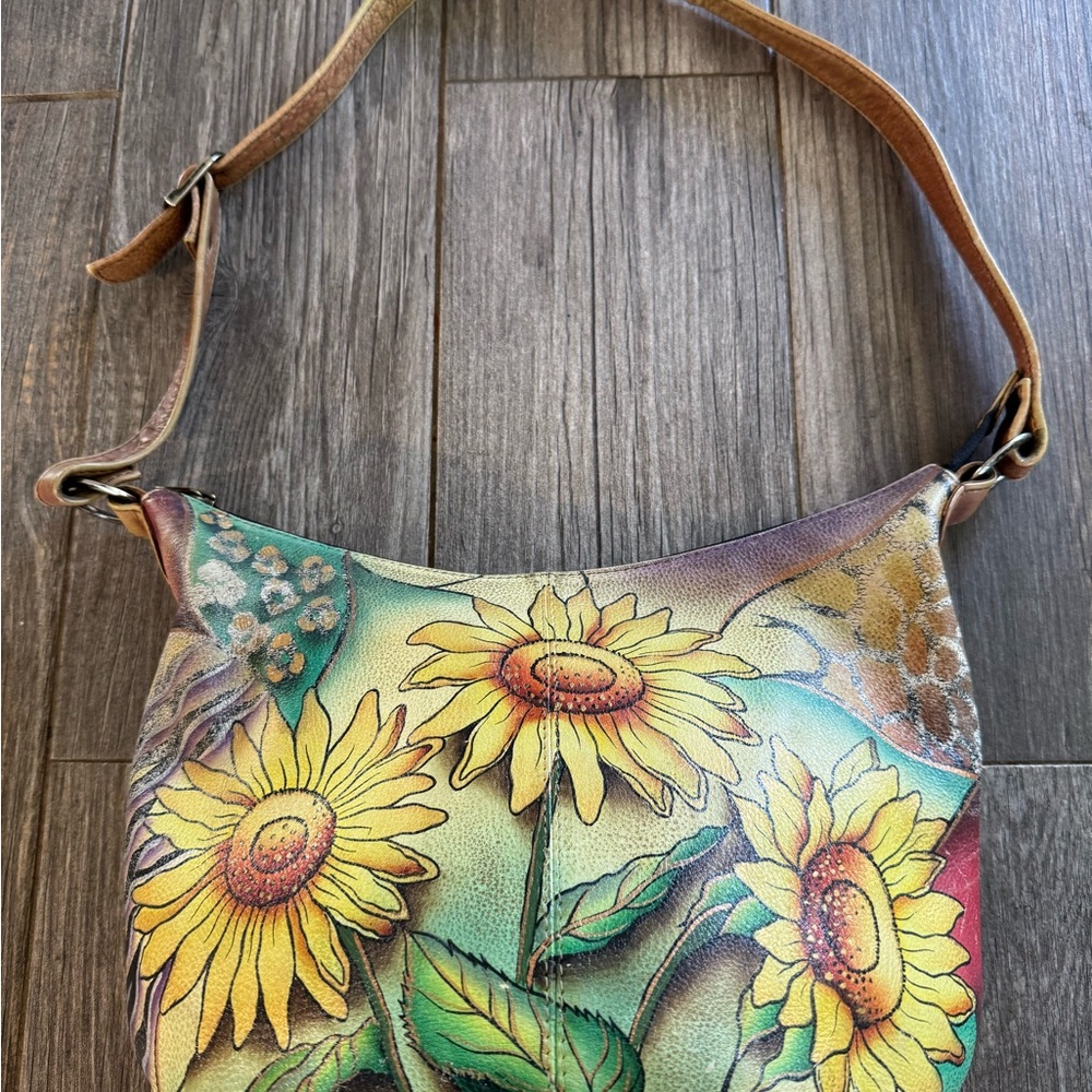 Anuschka Artistic Multicolor Shoulder Bag - Picture 4 of 16